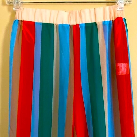 House of Harlow 1960 x Revolve Manaus Miami Stripe Jogger Pant XS Beach Vacation - Picture 5 of 10